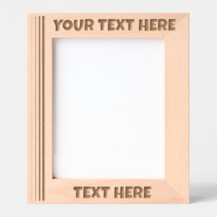 Gepersonaliseerde houten foto gegraveerde lijstjes