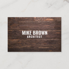 Gepersonaliseerde "houten panelen" (GB/Euro) Visitekaartje