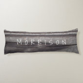 Gepersonaliseerde houten plank lichaamskussen (Achterkant)
