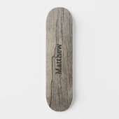 Gepersonaliseerde houtextuur skateboard (Voorkant)