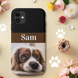 Gepersonaliseerde huisdier foto hondenliefhebber a iPhone 11 hoesje
