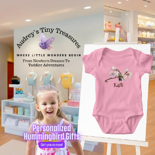 Gepersonaliseerde Hummingbird Baby Bodysuit