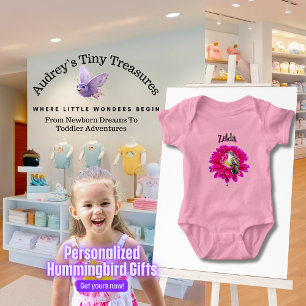 Gepersonaliseerde Hummingbird Baby Bodysuit