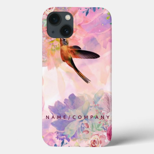 Gepersonaliseerde Hummingbird Waterverf iPad Case (Achterkant)