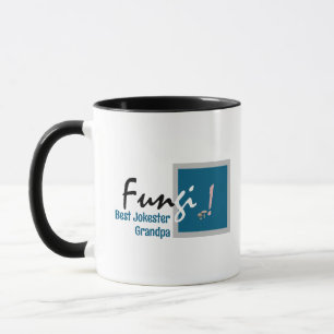 Gepersonaliseerde Humorous Fun Man, Pun Typography Mok