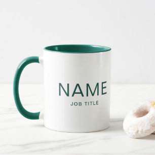 Gepersonaliseerde Hunter Green Combo Mok met Jouw 