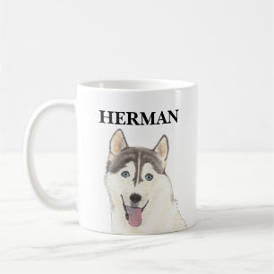 Gepersonaliseerde Husky Dog Koffiemok