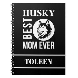 Gepersonaliseerde Husky mama, Dog mama Notitieboek