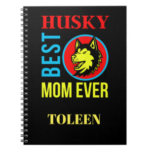 Gepersonaliseerde Husky mama, Dog mama Notitieboek