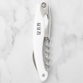 gepersonaliseerde huwelijks kurkentrekker (Achterkant)