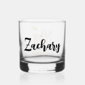 Gepersonaliseerde I Destroy Silence Funny Drummer Whisky Glas (Achterkant)
