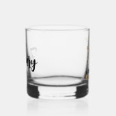 Gepersonaliseerde I Destroy Silence Funny Drummer Whisky Glas (Rechts)