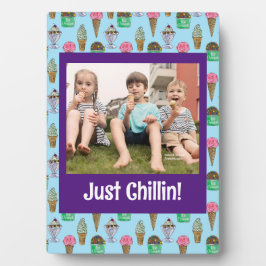 Gepersonaliseerde Ice Cream Foto Plaque Fotoplaat