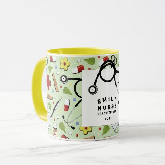 Gepersonaliseerde ideeën voor uitreiking van verpl mok (Voorkant links)