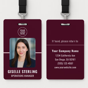 Gepersonaliseerde Identificatiekaart Werk voor Wer Badge