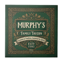 Gepersonaliseerde Ierse Pub Familie Taverne Vintag
