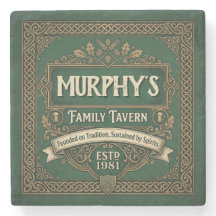 Gepersonaliseerde Ierse Pub Familietent Vintage Gr
