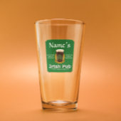 Gepersonaliseerde Ierse pub pint Glas