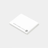 Gepersonaliseerde Ierse rustieke steen Keltische k Post-it® Notes (Schuin)