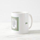 Gepersonaliseerde Ierse trouwzegen mok (Voorkant rechts)