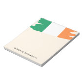 Gepersonaliseerde Ierse vlag Notitieblok (Gedraaid)