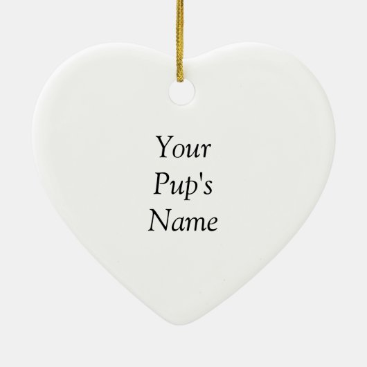 Gepersonaliseerde Ierse Water Spaniel Puppy Keramisch Ornament (Achterkant)