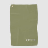 Gepersonaliseerde Iguana Golf Handdoek (Voorkant)