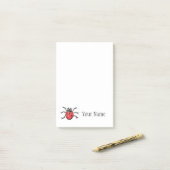 Gepersonaliseerde  Illustratie Ladybug Post-it® Notes (Op bureau)