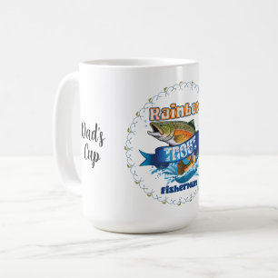 Gepersonaliseerde Illustratie van Regenboogforel V Koffiemok