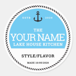 Gepersonaliseerde inbliketiketten - Voeg je eigen  Ronde Sticker