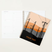 Gepersonaliseerde industriële zonsondergang elektr planner (Display)