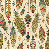 Gepersonaliseerde inheemse servetten Trendy Boho k