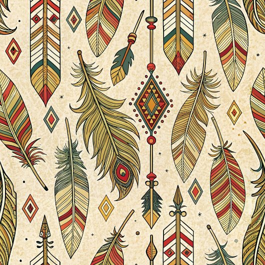 Gepersonaliseerde inheemse servetten Trendy Boho k