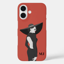 Gepersonaliseerde Initiaal Letters Hoesje-Mate iPh iPhone 16 Hoesje