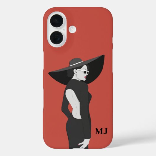 Gepersonaliseerde Initiaal Letters Hoesje-Mate iPh Case-Mate iPhone Case (Achterkant)