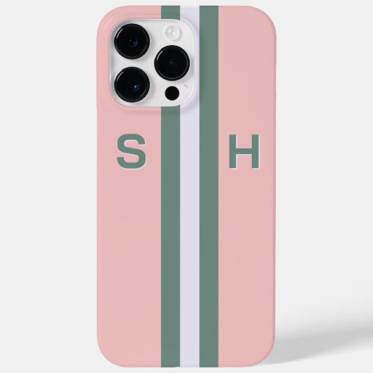 Gepersonaliseerde initiaal streep Case-Mate iPhone case (Achterkant)