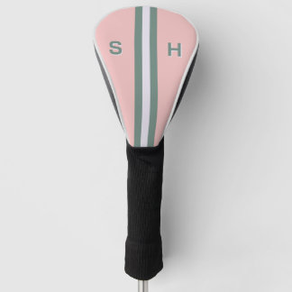 Gepersonaliseerde initiaal streep golfheadcover