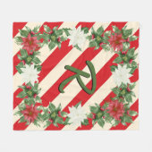 Gepersonaliseerde Initialen deken (Voorkant (Horizontaal))