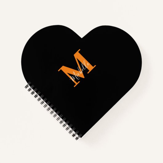 Gepersonaliseerde Initialen en naam Monogram Notitieboek (Voorkant)