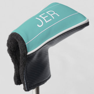 Gepersonaliseerde Initialen Monogram Lichte Blauwg Golfheadcover