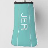 Gepersonaliseerde Initialen Monogram Lichte Blauwg Golfheadcover (Draai 90)