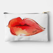 Gepersonaliseerde initialen rode lippen etui (Achterkant)