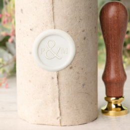 Gepersonaliseerde Initialen Solid Brass Wax Stampe Waxzegel Stempel