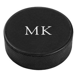 Gepersonaliseerde Initialen van het Monogram Moder Hockey Puck