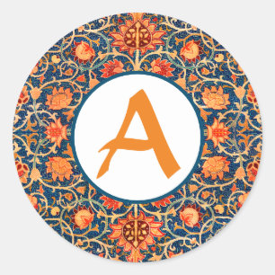 GEPERSONALISEERDE INITIËLE STICKER William Morris 