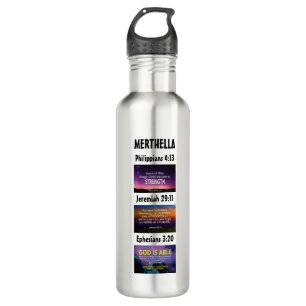 Gepersonaliseerde Inspirerend Christelijke Schrift Waterfles