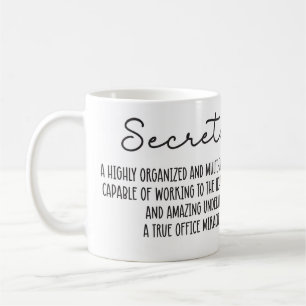 Gepersonaliseerde Inspirerende Secretaresse Gift Koffiemok