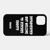 Gepersonaliseerde Introverte Ghost Case-Mate iPhone Case (Achterkant (horizontaal))