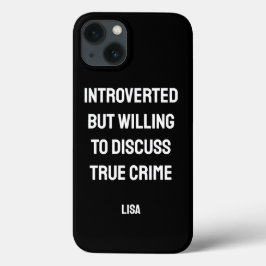 Gepersonaliseerde introverte ware misdaad fan iPhone 13 hoesje