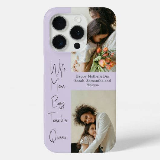 Gepersonaliseerde iPhone Case met Fotocollage | Te (Achterkant)